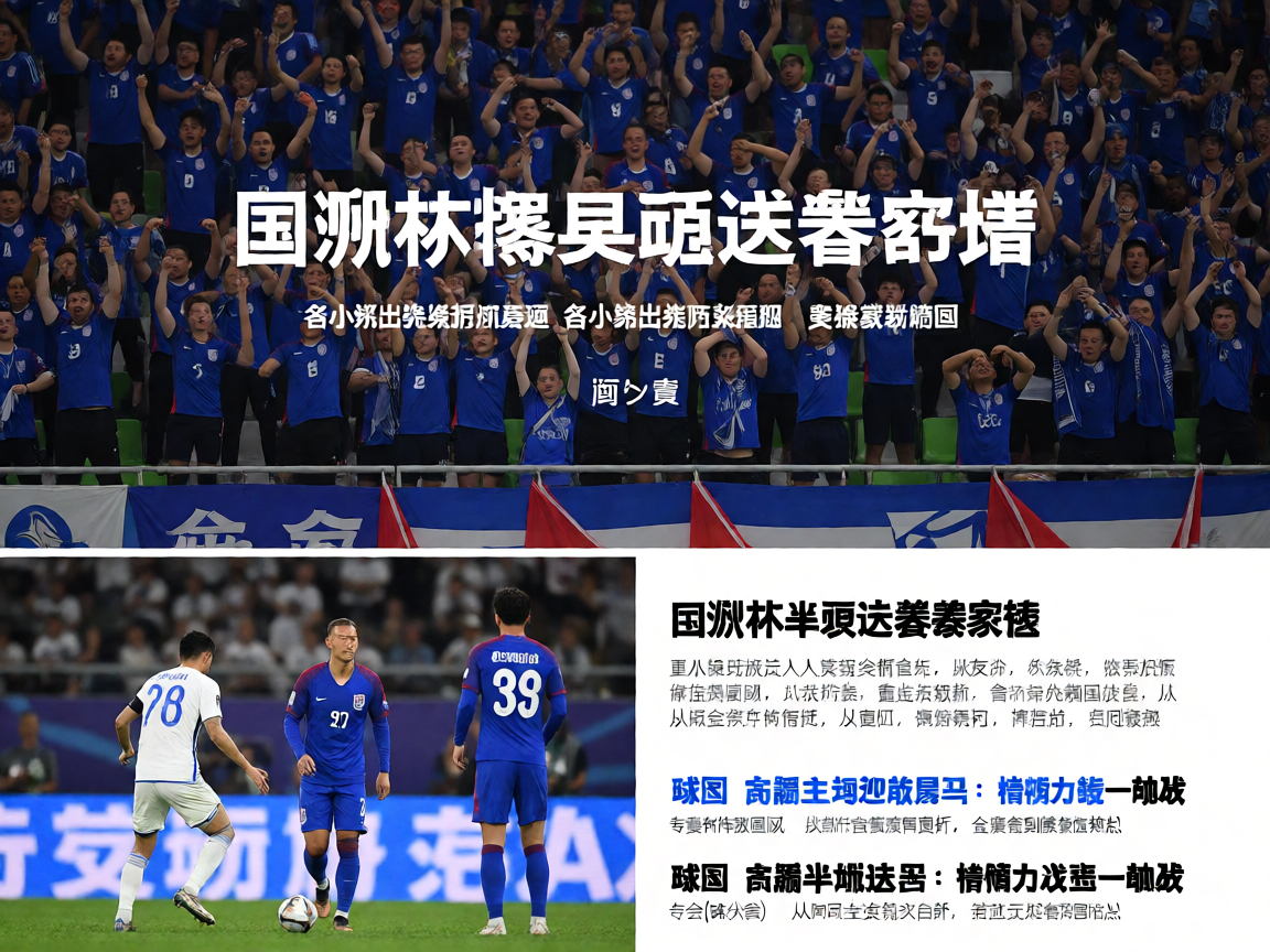 国家队赛事欧洲杯预选赛现场，球迷在看台上为球队加油